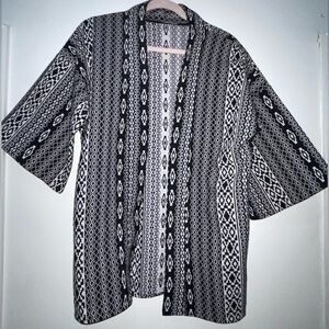 Forever 21 Tribal Print BOHO Open Cardigan